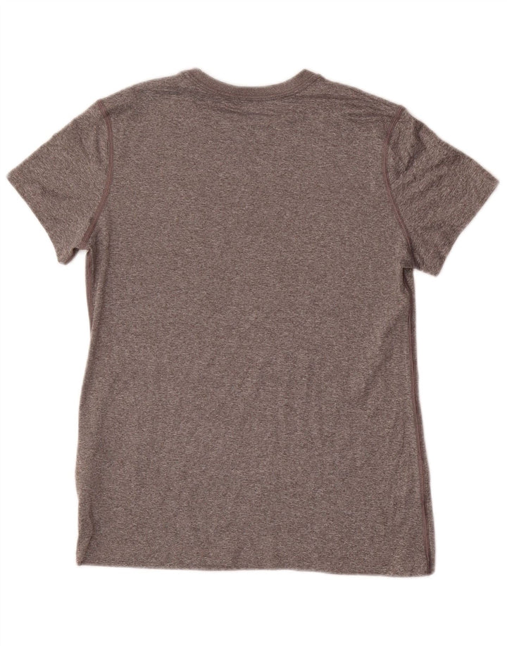 NIKE piger grafisk t-shirt top 13-14 år XL grå flækket polyester