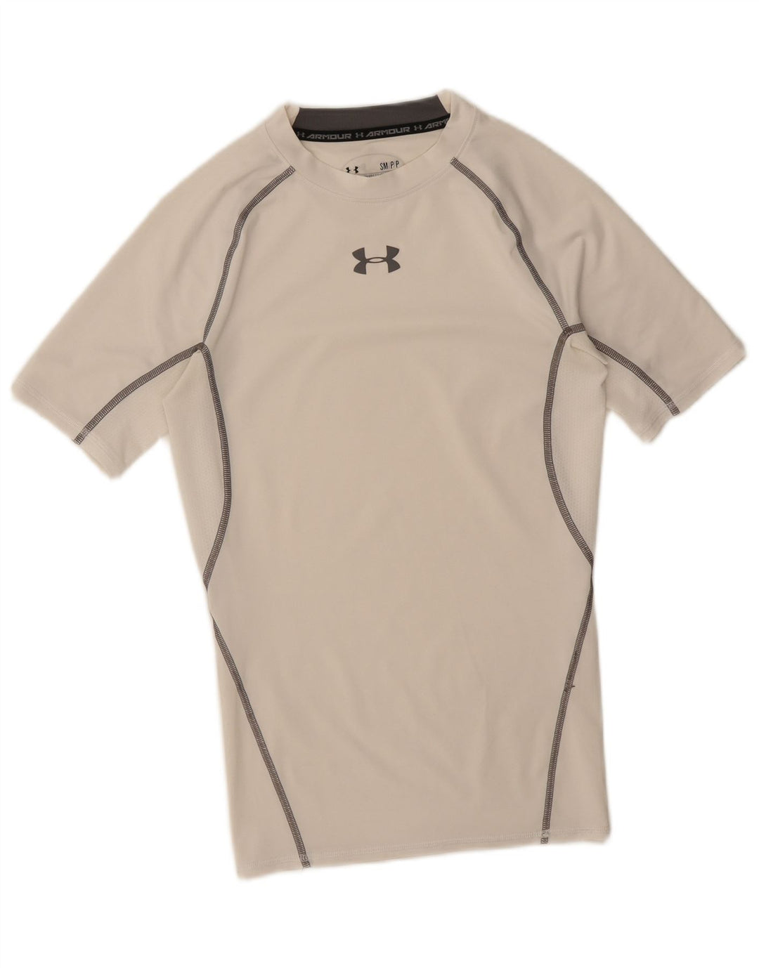 Under Armour Herre Heat Gear Grafisk T-Shirt Top Lille Hvid