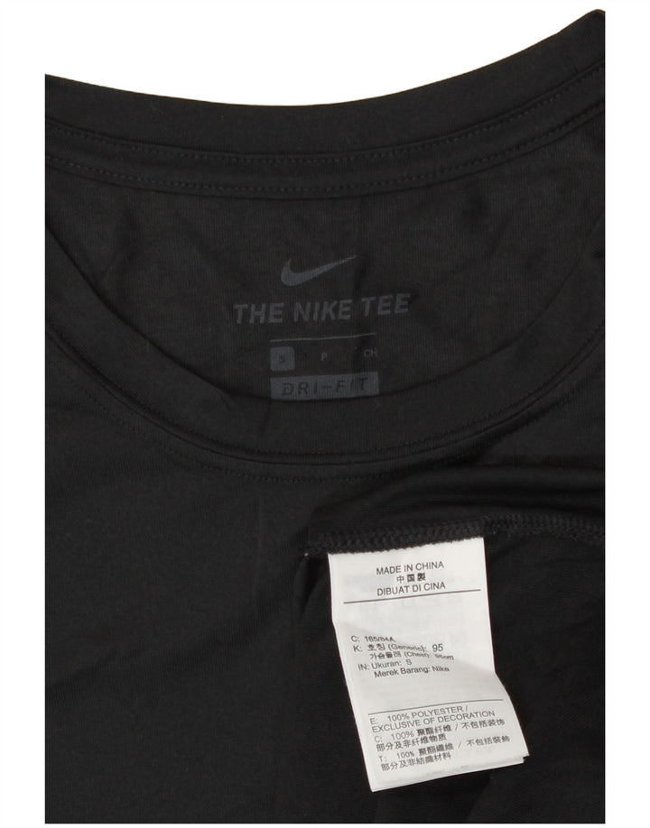 Nike herre Dri Fit T-shirt top lille sort polyester
