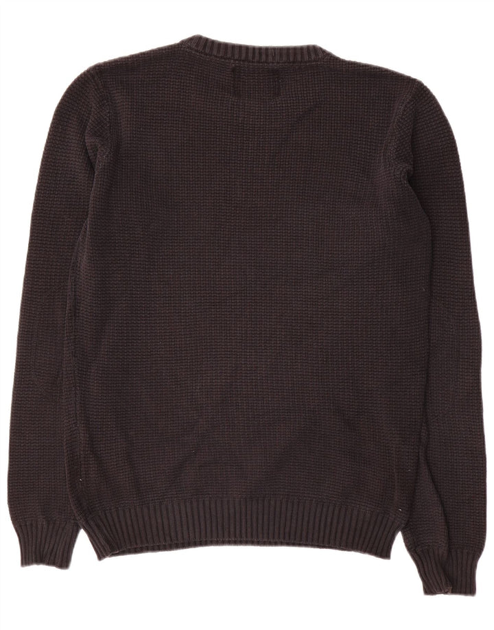 Jack & Jones Herre sweater med rund hals, lille sort bomuld