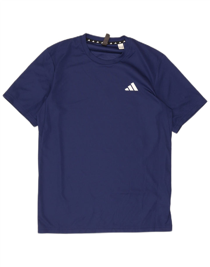 ADIDAS Aeroready T-shirt top til mænd, lille marineblå polyester