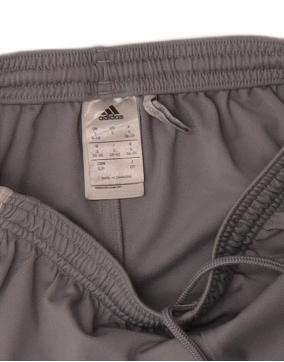 Adidas Womens Climacool Sports Shorts UK 8/10 Small Grey Polyester