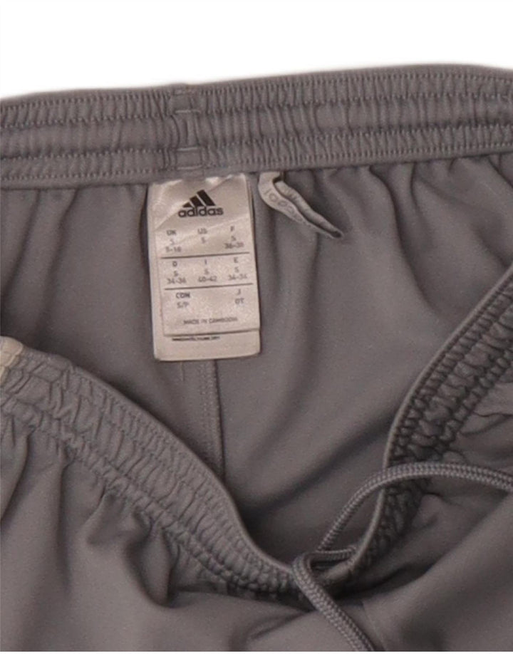 Adidas Womens Climacool Sports Shorts UK 8/10 Small Grey Polyester
