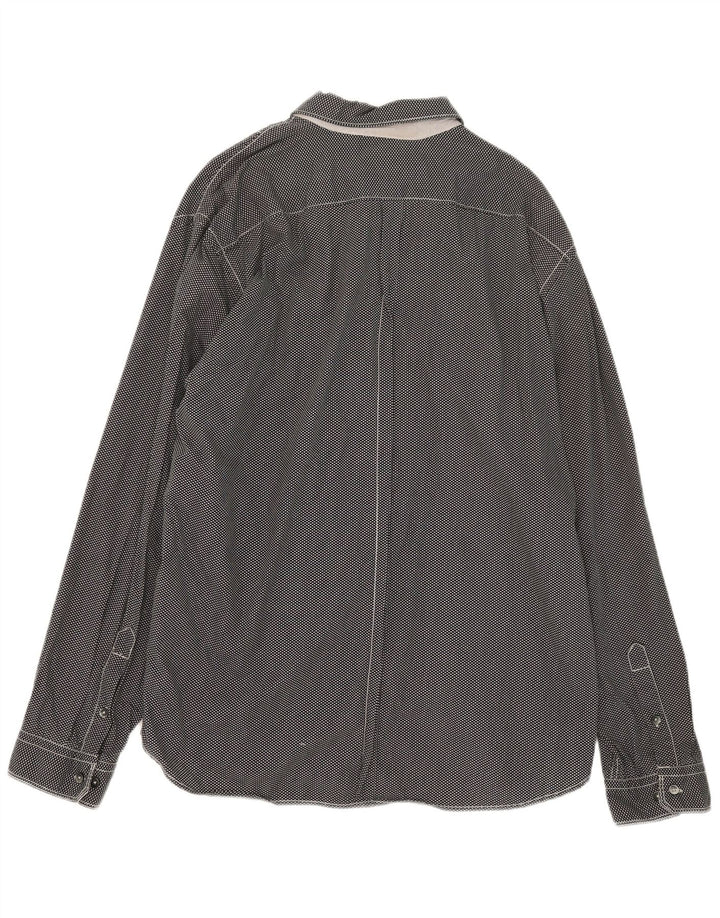Dkny Herreskjorte 2XL Sort Geometrisk