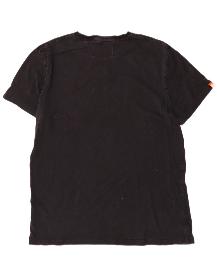 Superdry T-shirt top til mænd XL sort bomuld