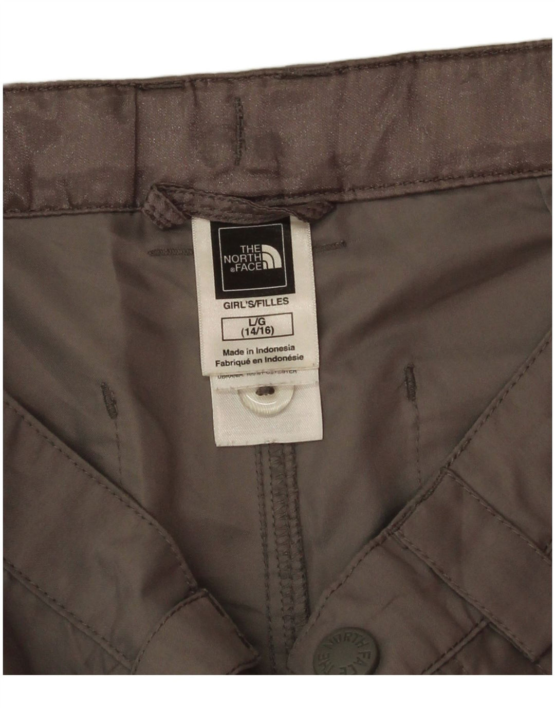 The North Face Girls Cargo Shorts 14-15 år Large W30 Grå Polyester