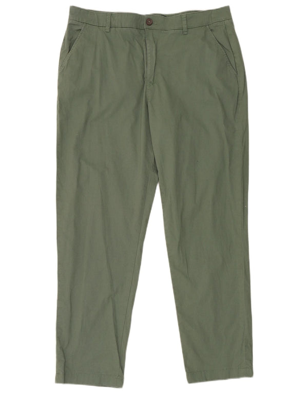Crew Clothing Dame tilspidsede Chinobukser UK 16 Large W36 L30 Green