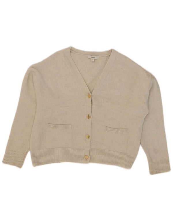 Marks & Spencer Dame oversized cardigan sweater UK 14 Medium Beige