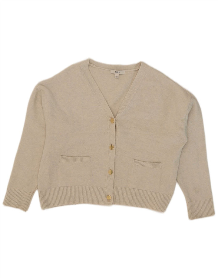 Marks & Spencer Dame oversized cardigan sweater UK 14 Medium Beige