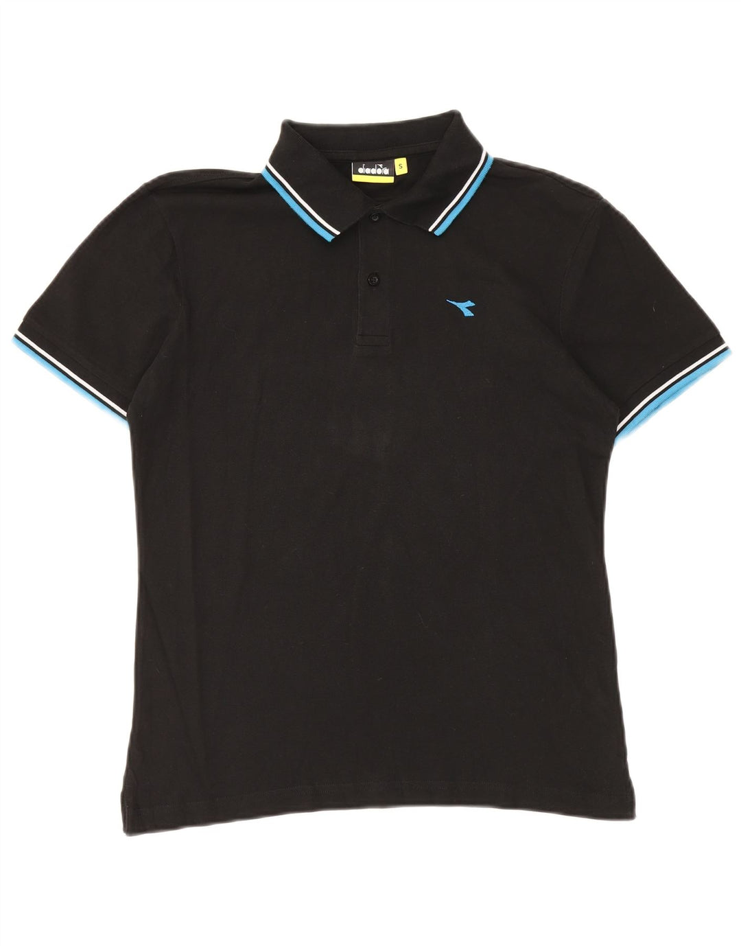 Diadora herre poloskjorte lille sort bomuld
