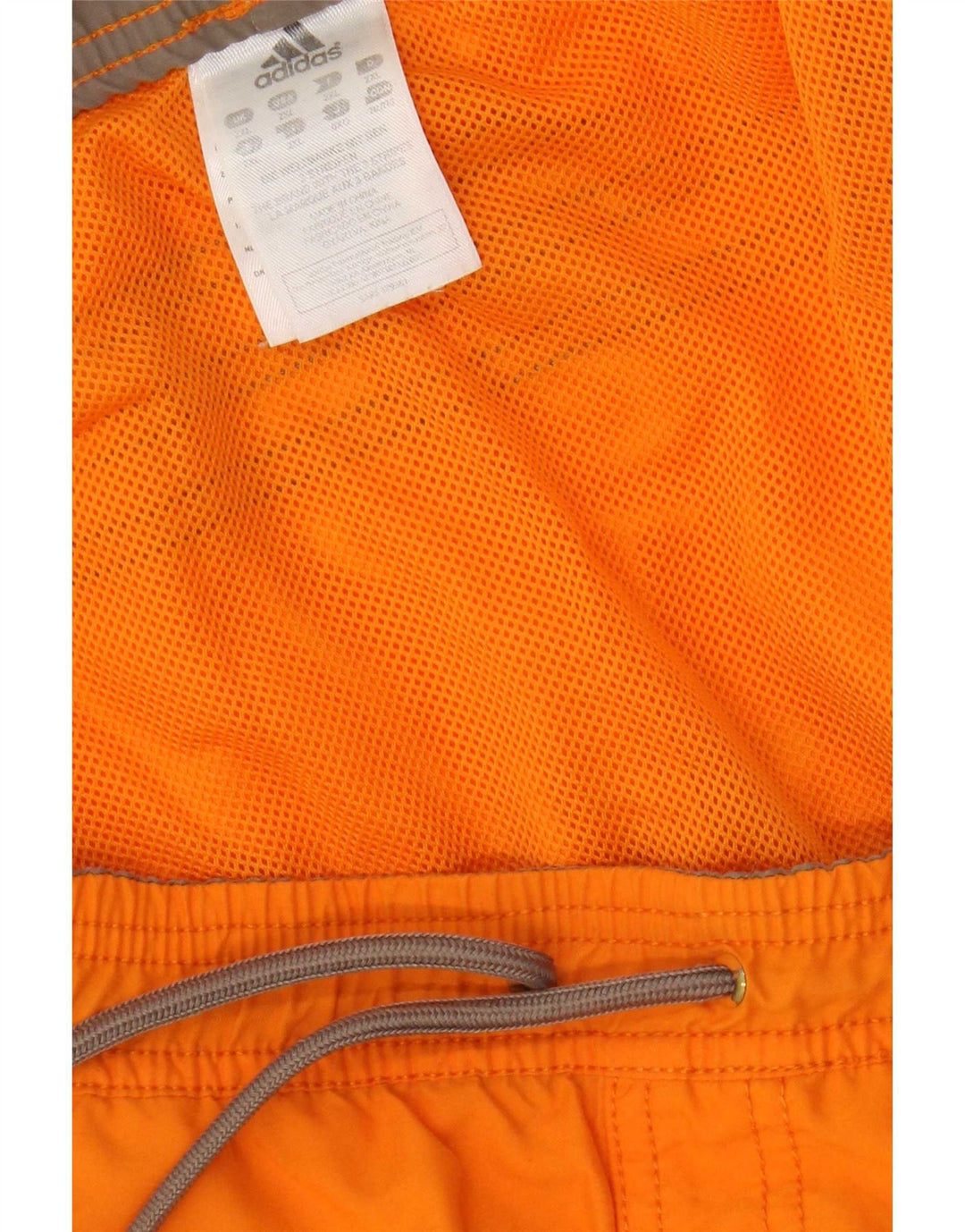 Adidas Herre grafiske svømmeshorts 2XL Orange Colourblock Polyester