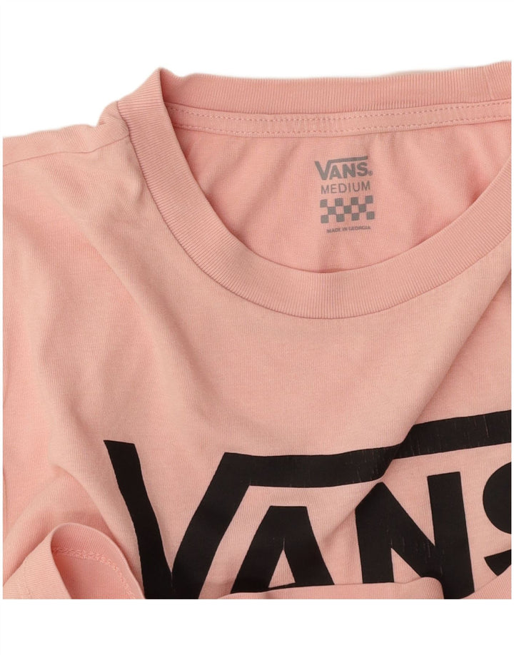 VANS Grafisk T-Shirt Top UK 12 Medium Pink