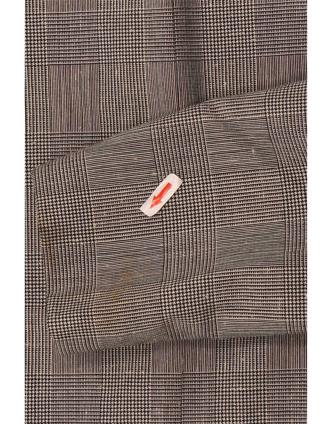 Mansfield Dame 6-knaps blazerjakke UK 18 XL Grå ternet polyester