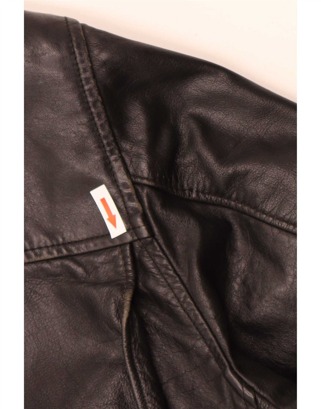 Vintage herre læderjakke IT 48 Medium Sort