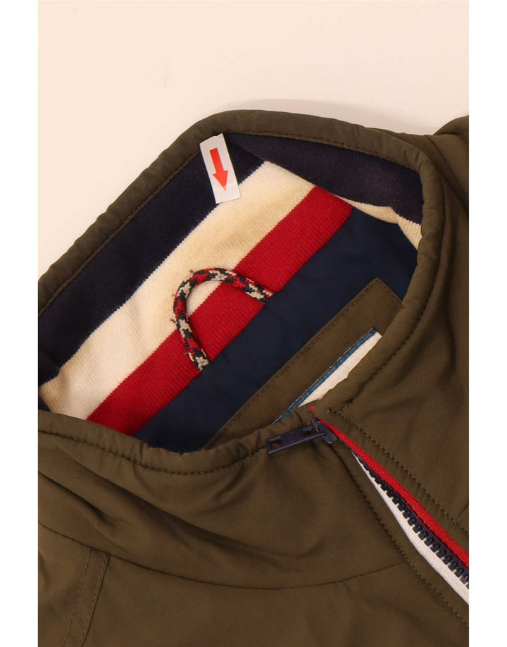 Tommy Hilfiger Herre Bomber Jacket UK 42 XL Khaki Polyamid
