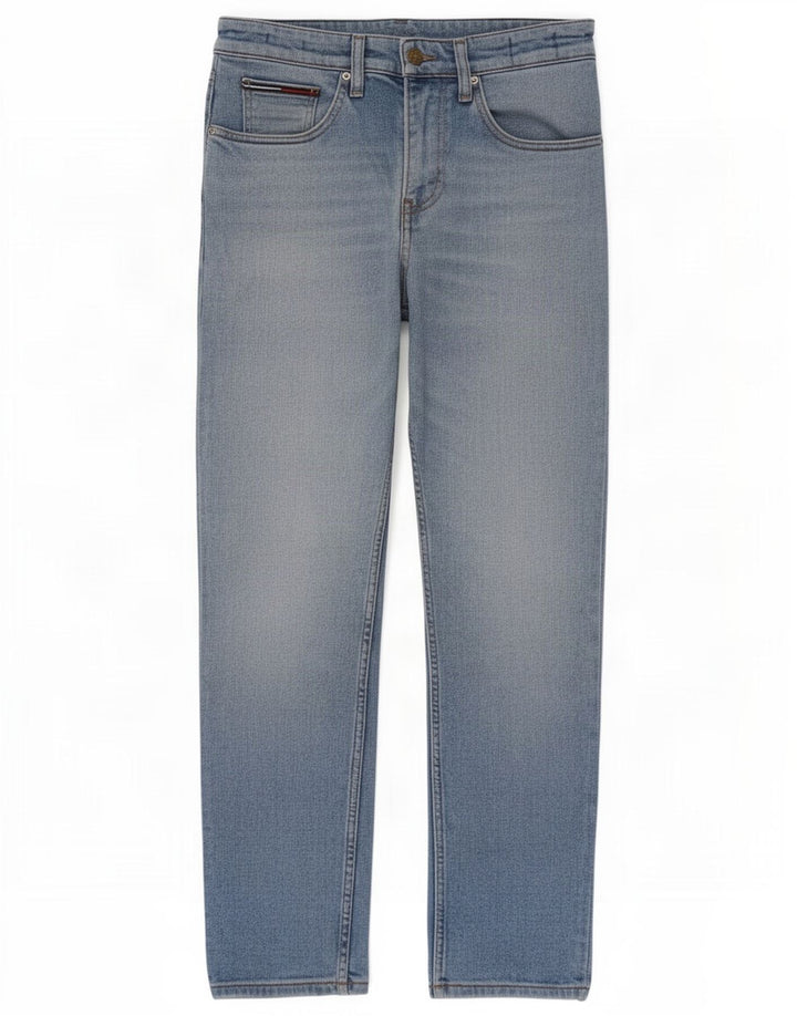 Tommy Hilfiger Herre Slim Jeans W30 L30 Blå Bomuld