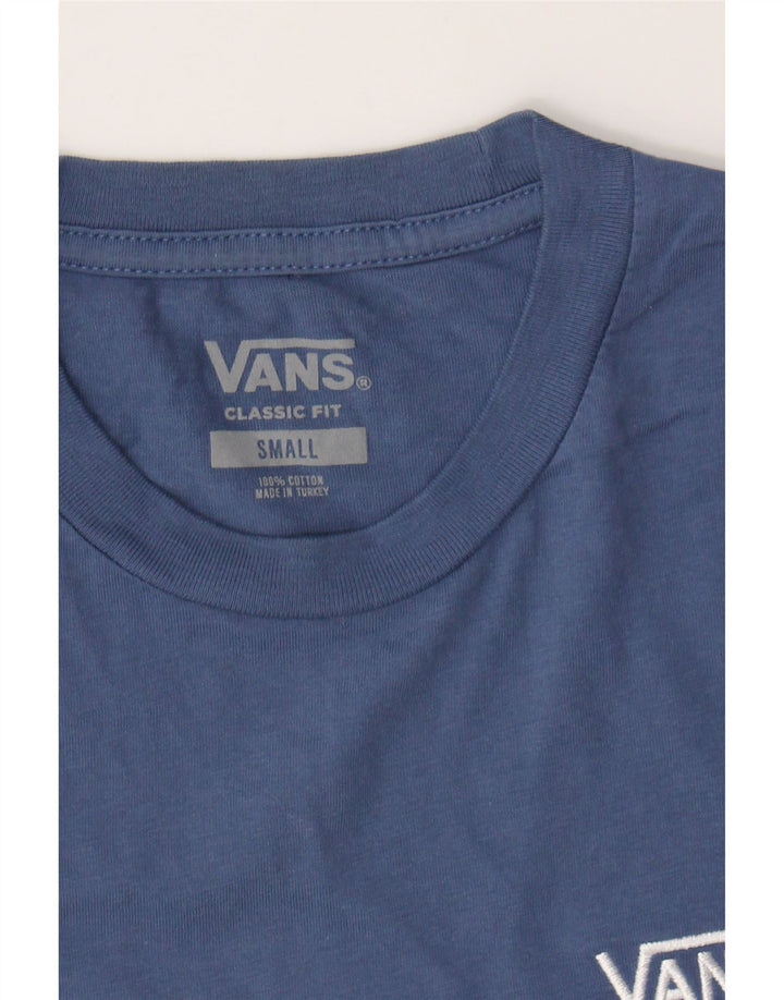 VANS Mens Classic Fit T-Shirt Top Small Blue Cotton Vintage Vans and Second-Hand Vans from Messina Hembry 