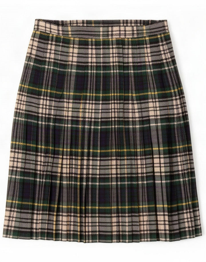 Vintage plisseret nederdel til kvinder Medium W30 Flerfarvet Plaid