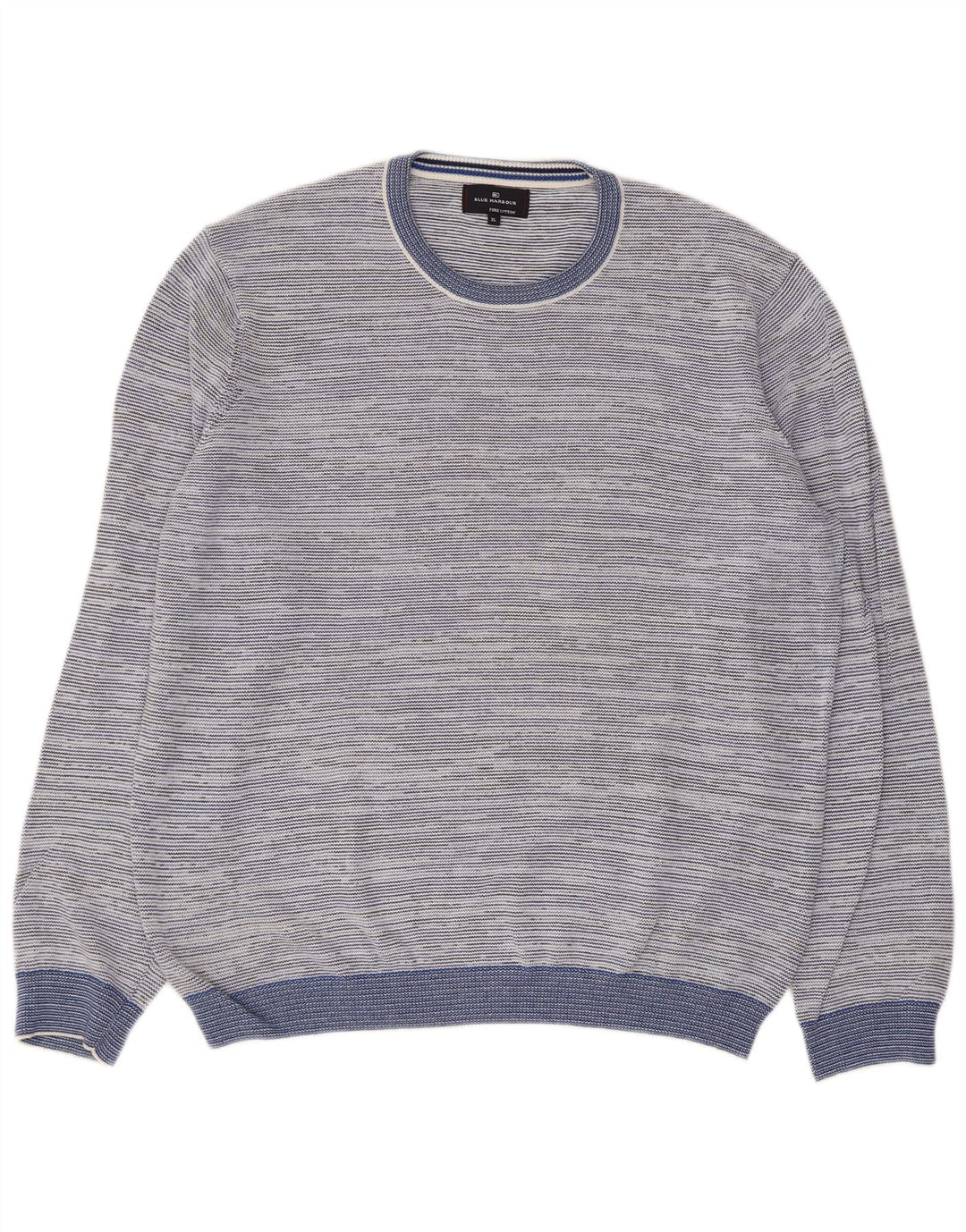 Marks & Spencer Herre Blue Harbor Crew Neck sweater XL Blue Flecked