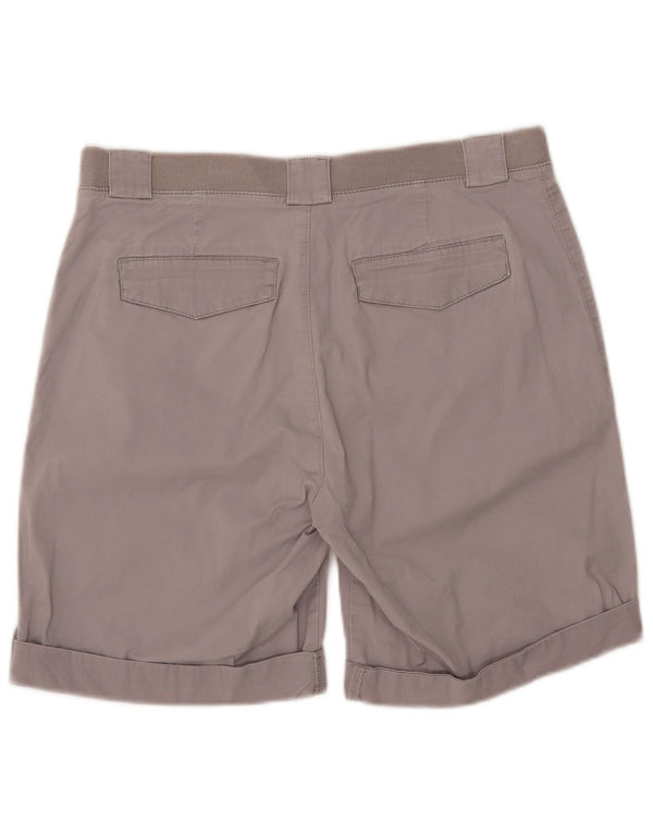 Lee Dame Mid Rise Relaxed Fit Casual Shorts W34 Large Grå