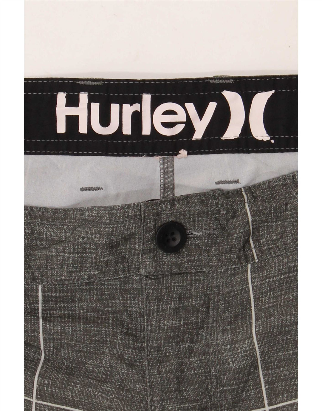 Hurley Herre Chino Shorts W34 Stor Grå Geometrisk
