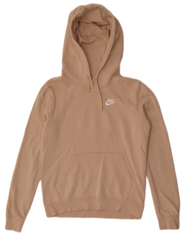 Nike oversized hættetrøjetrøje til kvinder UK 6 XS Beige Bomuld