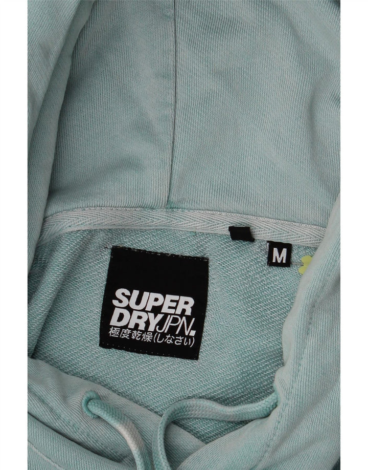 SUPERDRY Mens Hoodie Jumper Medium Blue Cotton Vintage Superdry and Second-Hand Superdry from Messina Hembry 