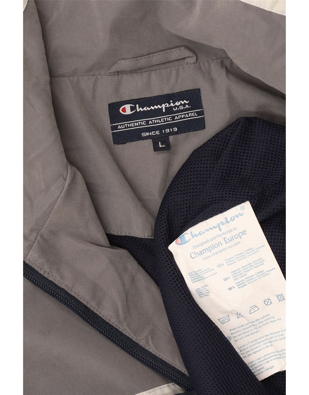 Champion Herre træningsdragt Topjakke Stor marineblå Colourblock Polyester