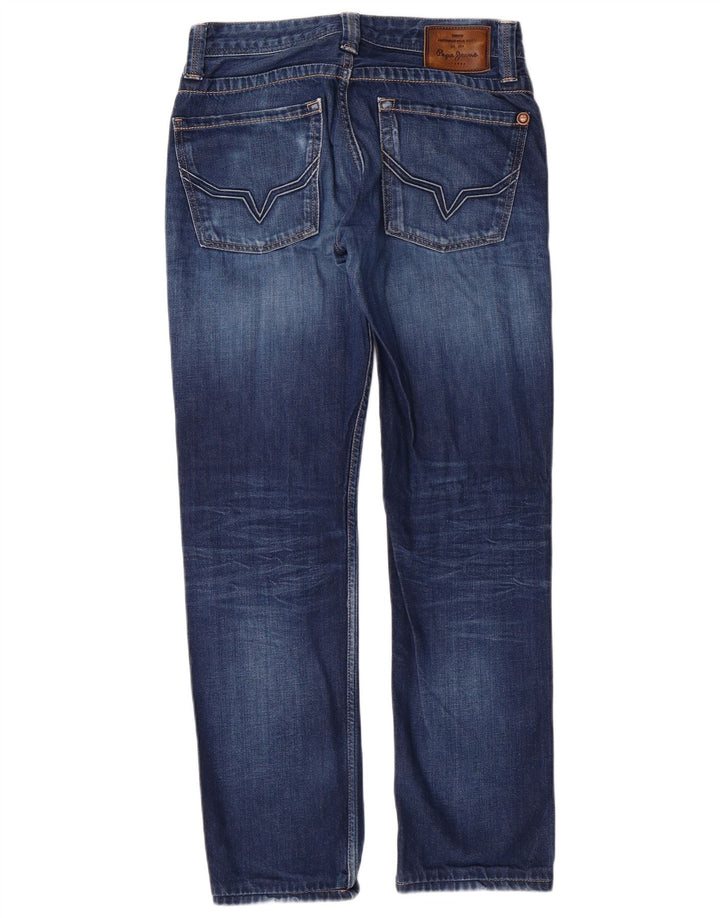 PEPE JEANS Herre Regular Fit Slim Jeans W31 L30 Blå Bomuld