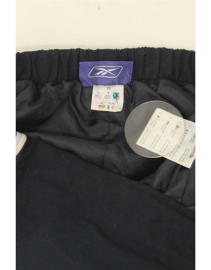 Reebok Womens Bermuda Sports Shorts UK 20 2XL Navy Blue Polyester