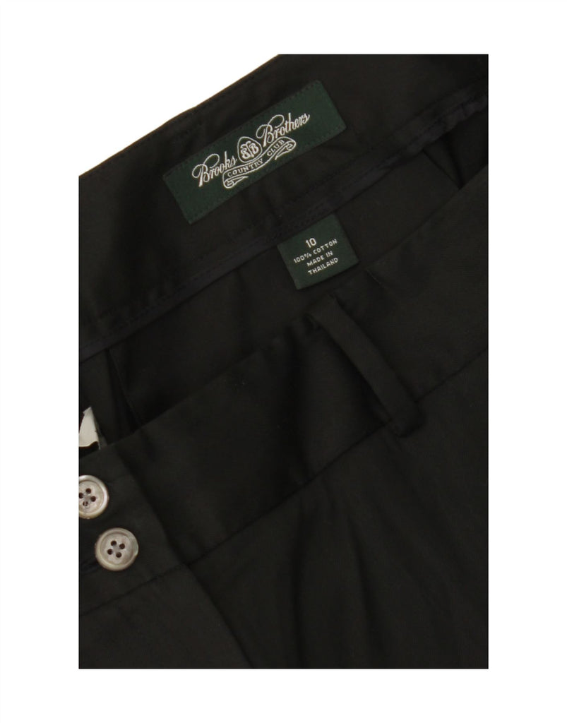 BROOKS BROTHERS Womens Straight Casual Trousers US 10 Large W34 L31 Black Vintage Brooks Brothers and Second-Hand Brooks Brothers from Messina Hembry 