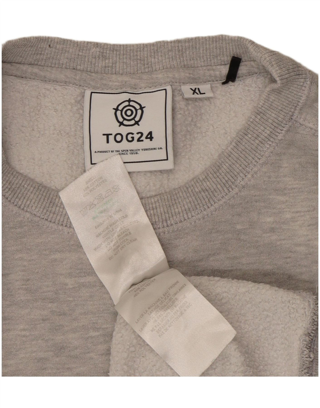 TOG 24 Herre Sweatshirt Jumper XL Grå Bomuld