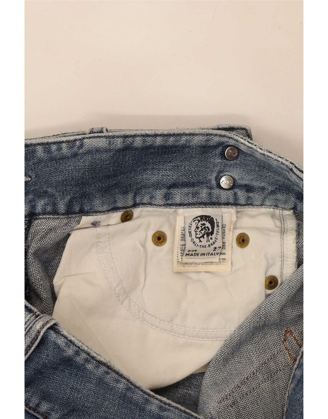 Diesel Dame Bootcut Jeans W27 L33 Blå Bomuld