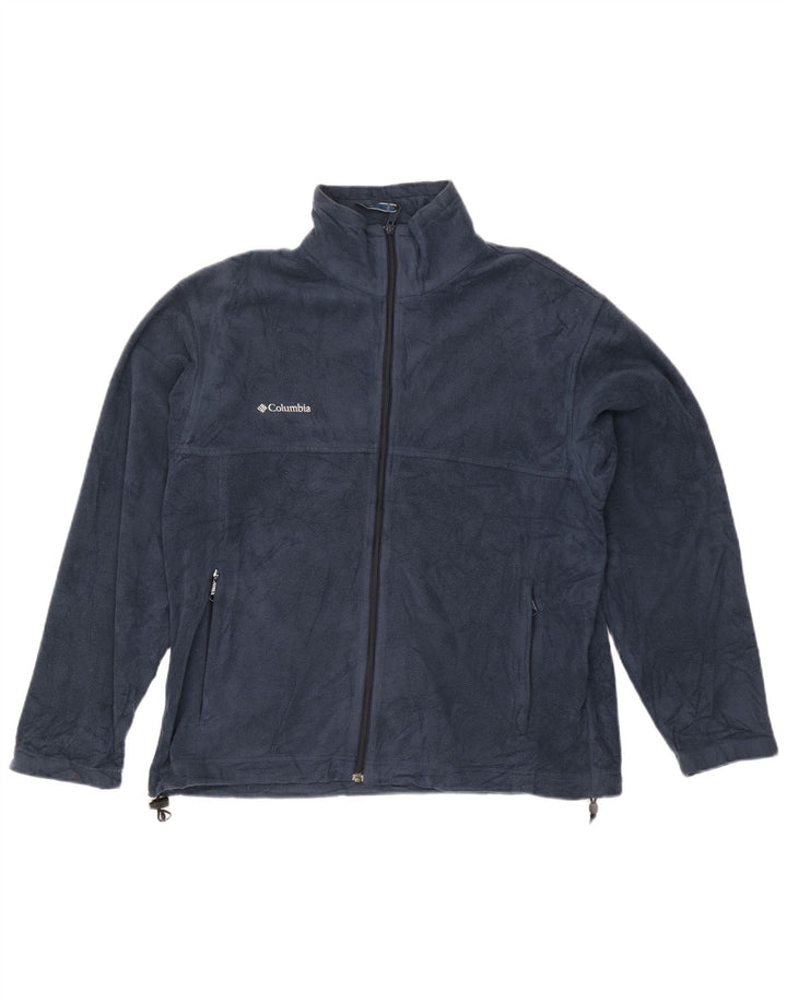 Columbia Herre Fleecejakke UK 40 Large Navy Blue Polyester