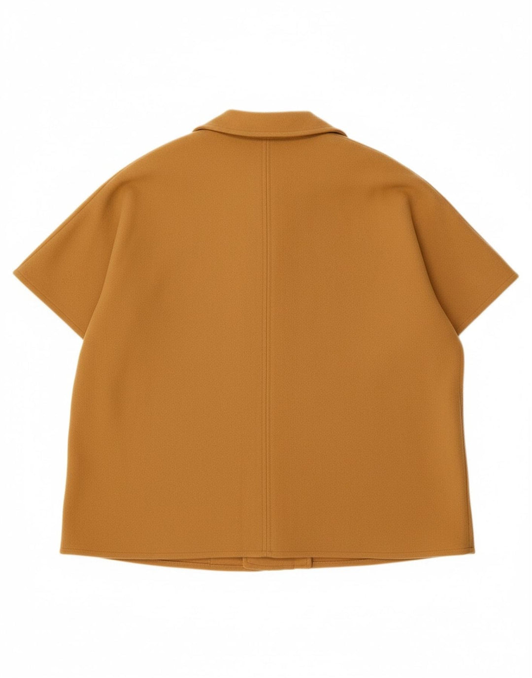 DERETA Womens Oversized Short Sleeve Poncho Coat UK 14 Large  Beige Wool