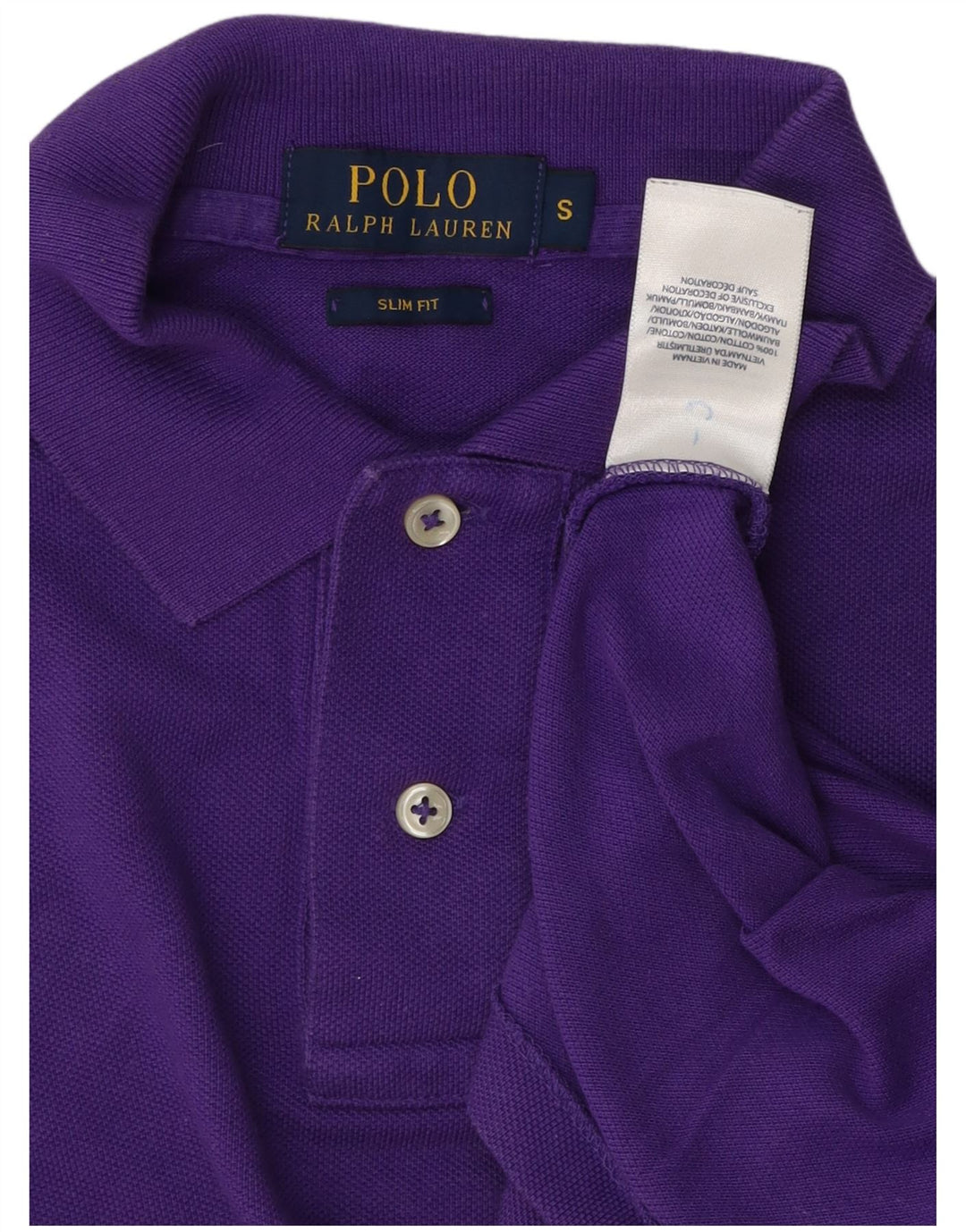 POLO RALPH LAUREN Herre Slim Fit Polo Shirt Lille Lilla Bomuld