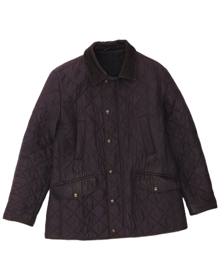 Barbour Herre quiltet jakke UK 38 Medium Navy Blue