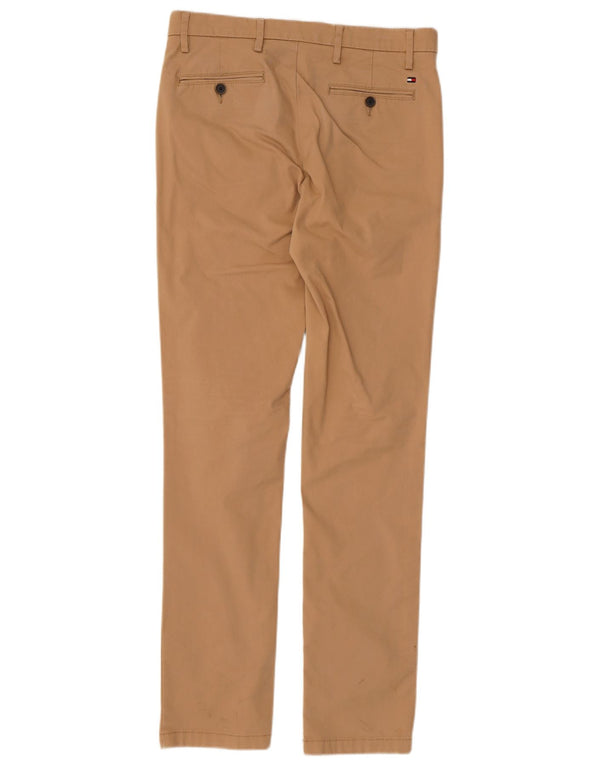 Tommy Hilfiger Herre Slim Chino Bukser W29 L32 Beige Bomuld