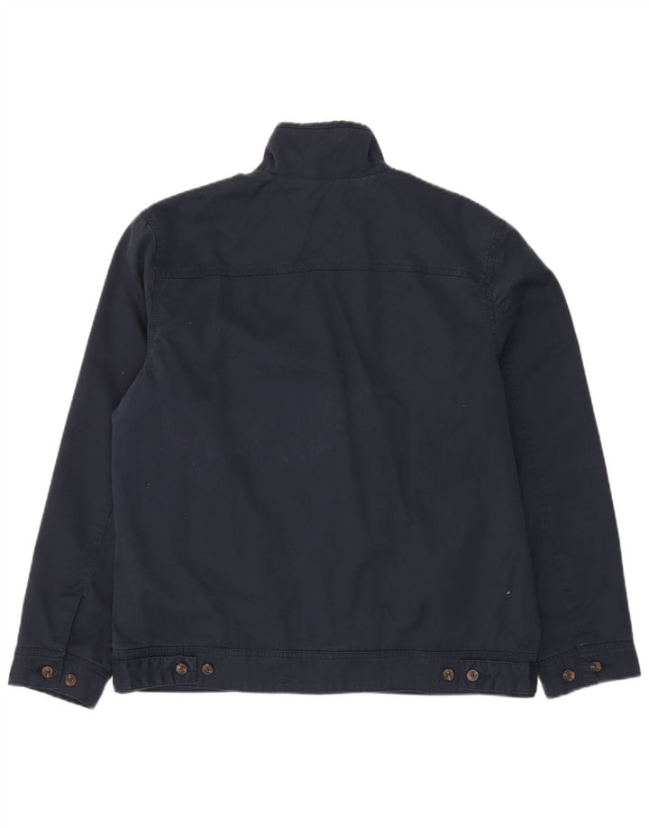 Tommy Hilfiger Herre Bomber Jacket UK 38 Medium Navy Blue Bomuld