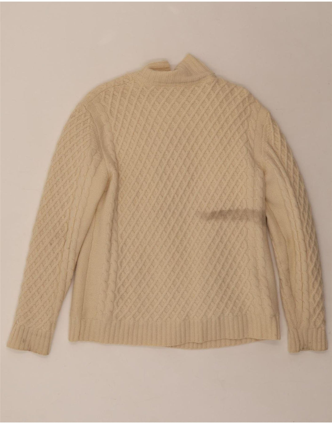 CARRAIG DONN Womens Cardigan Sweater UK 14 Medium Beige Wool Vintage Carraig Donn and Second-Hand Carraig Donn from Messina Hembry 