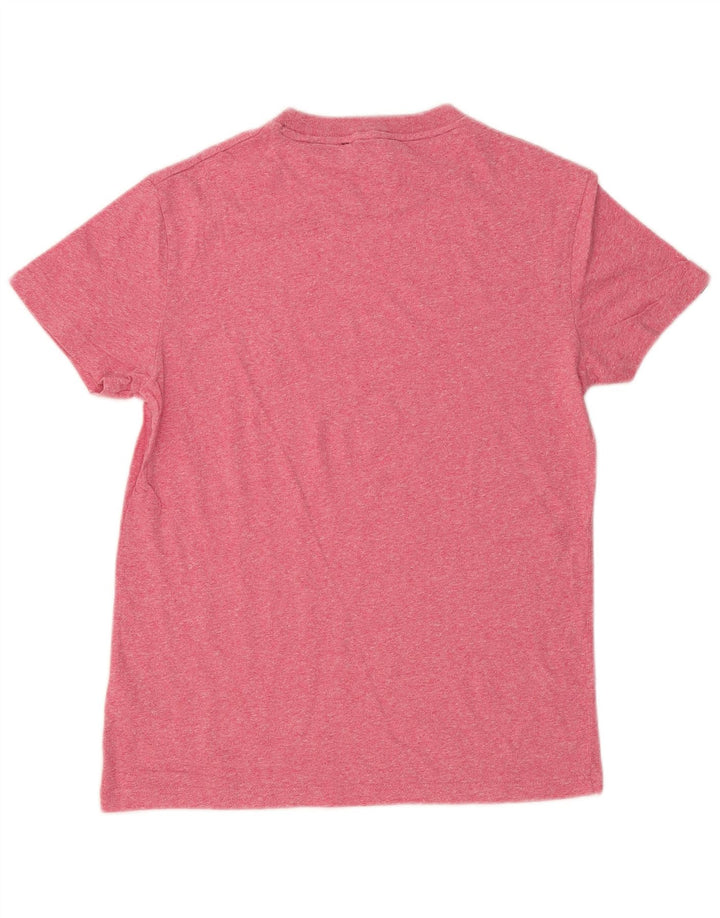 Superdry Herre T-shirt Top Lille Pink Flecked Bomuld