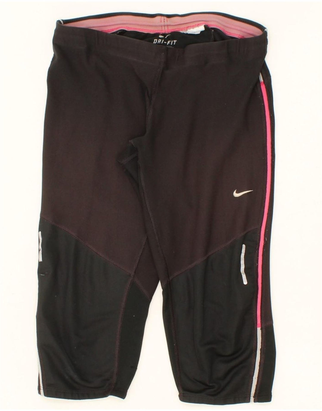 NIKE Womens Dri Fit Bermuda Sport Shorts UK 12 Medium  Black Vintage Nike and Second-Hand Nike from Messina Hembry 