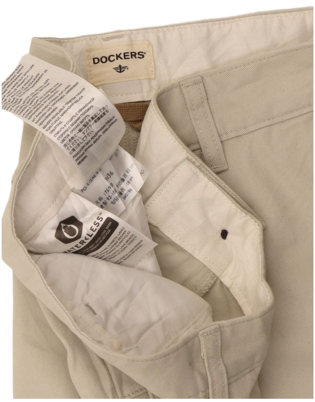 Dockers Herre Cargo Shorts W36 Large Beige Bomuld