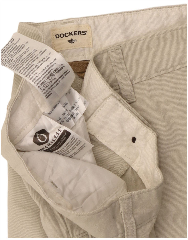 Dockers Herre Cargo Shorts W36 Large Beige Bomuld