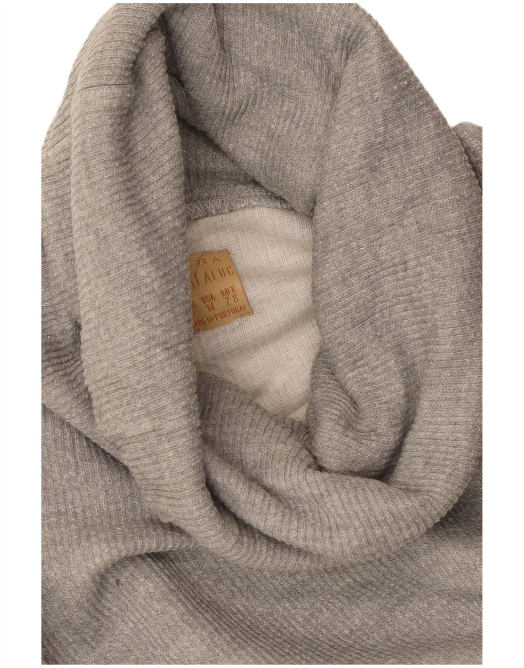 Zara Dame 3/4 ærmet oversize sweater trøje UK 14 Medium Grå