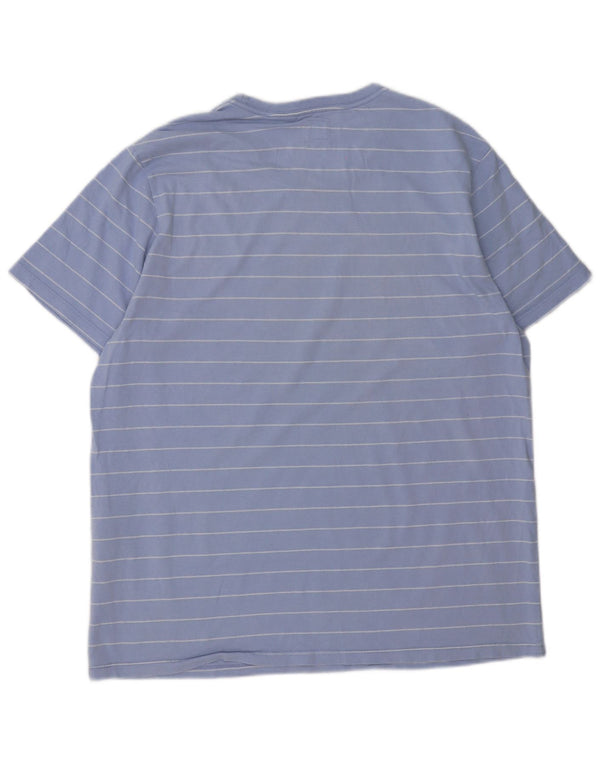 Levi's Mens Standard T-Shirt Top Large Blue Striped Cotton