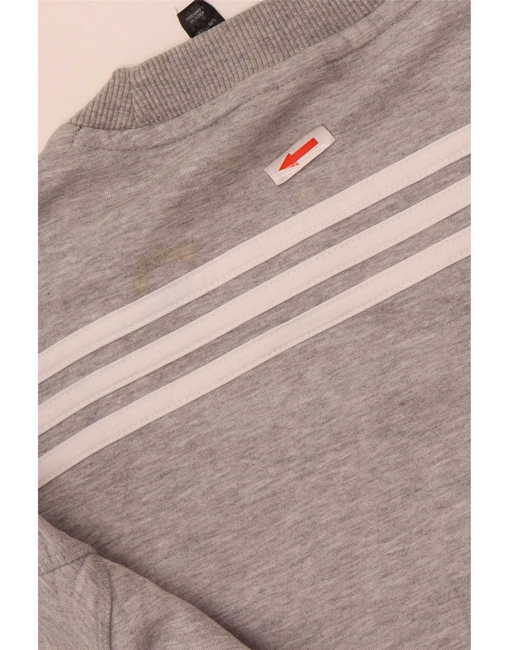 Adidas Herre Washington Huskies Grafisk Sweatshirt Jumper Stor Grå Bomuld