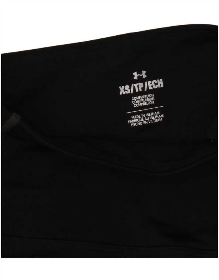 UNDER ARMOUR Womens Leggings UK 4 XS  Black Spotted
