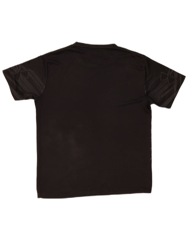 Under Armour Dame Heat Gear Grafisk T-Shirt Top UK 16 Stor Sort Stribet