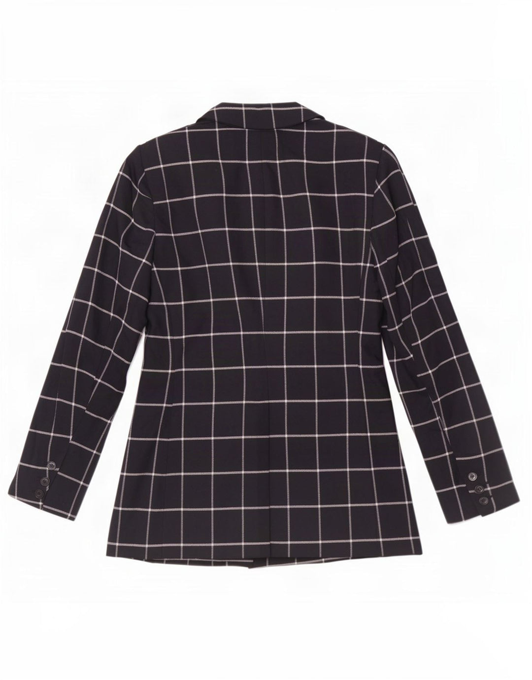 Marks & Spencer Dame Blazer Jacket UK 12 Medium Navy Blue Check